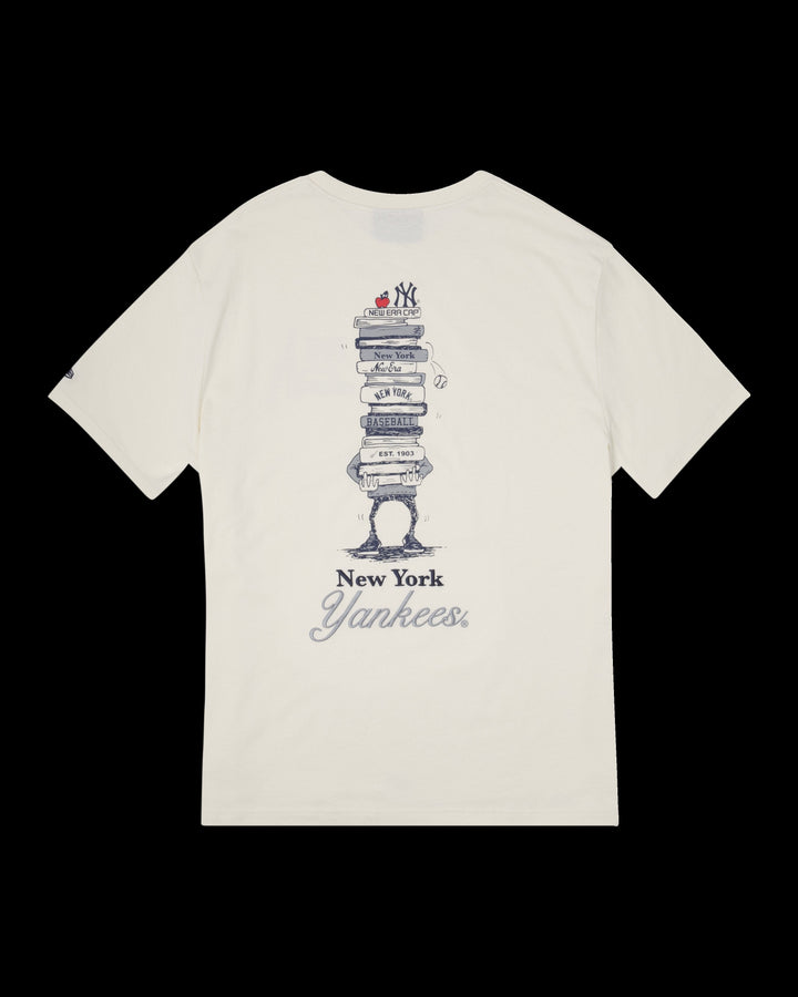 NY Yankees Book Club Tee Off White - LOKK
