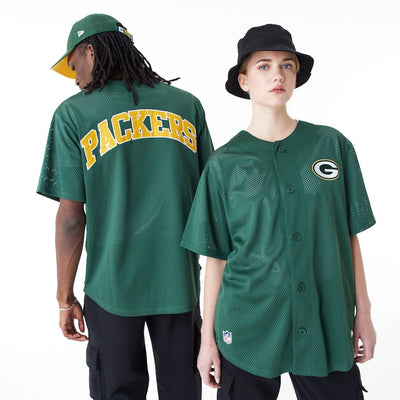 NFL Baseball Jersey Green Bay Packers Cilantro Green/Athletic Gold