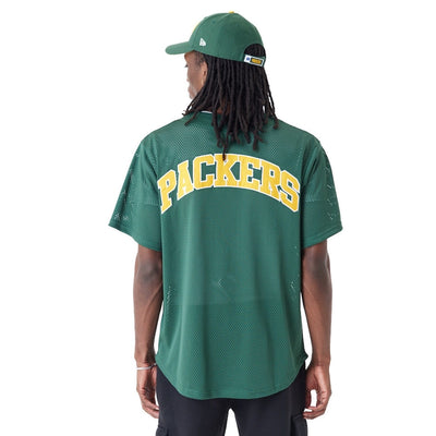 NFL Baseball Jersey Green Bay Packers Cilantro Green/Athletic Gold