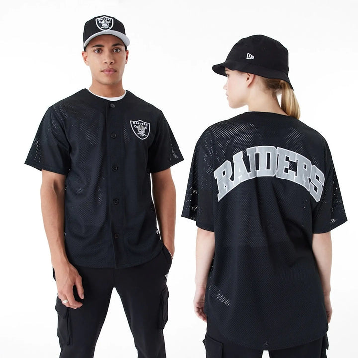 NFL Baseball Jersey Las Vegas Raiders Black/White - LOKK