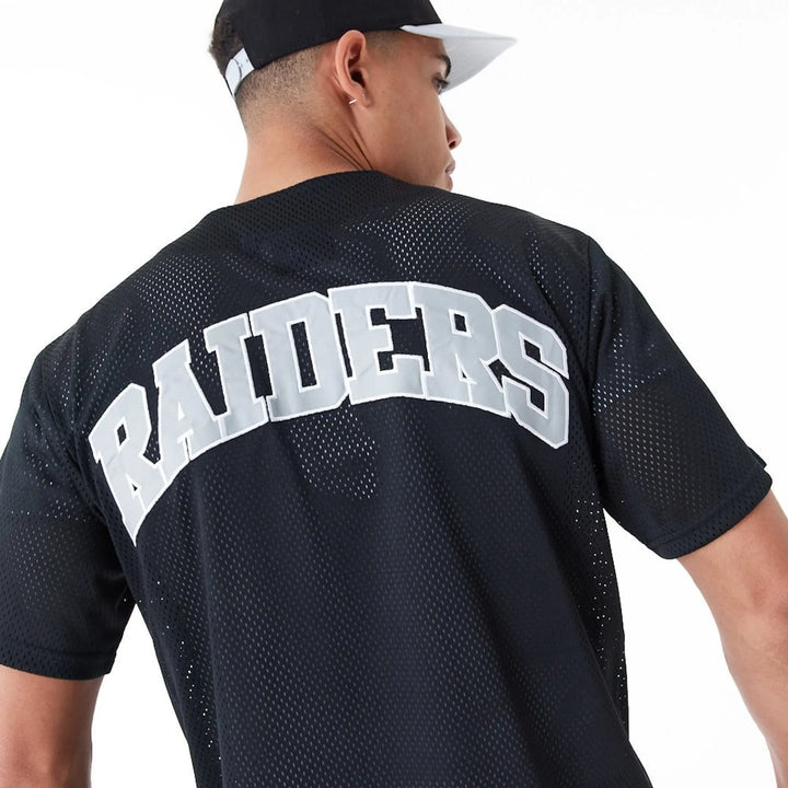 NFL Baseball Jersey Las Vegas Raiders Black/White - LOKK