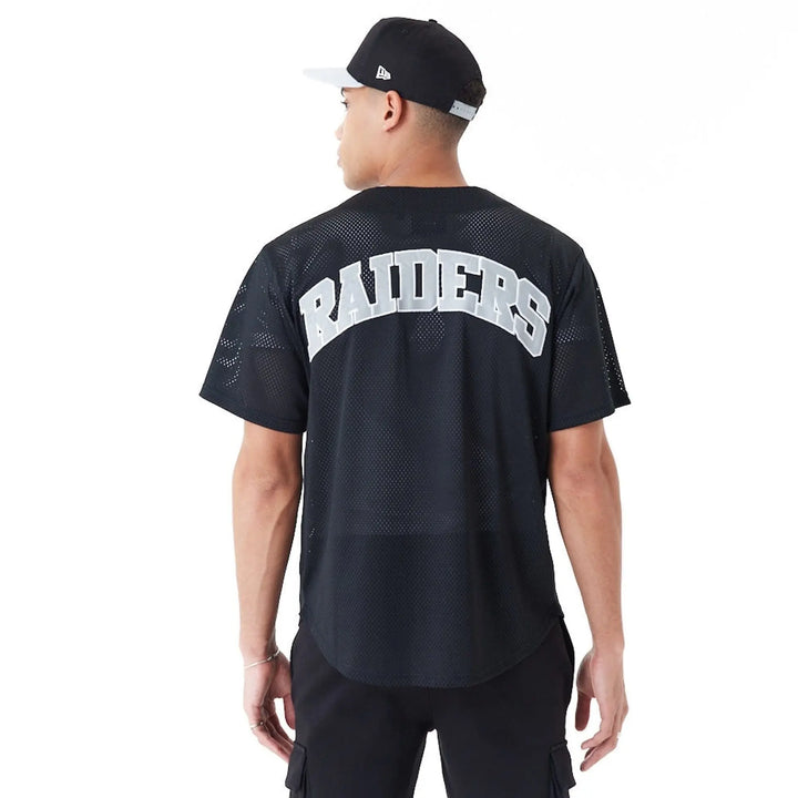 NFL Baseball Jersey Las Vegas Raiders Black/White - LOKK