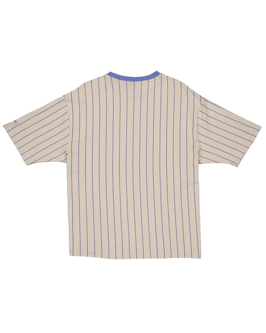 Ne Pinstripe Overs Sized Tee New Era White/Copen Blue - LOKK