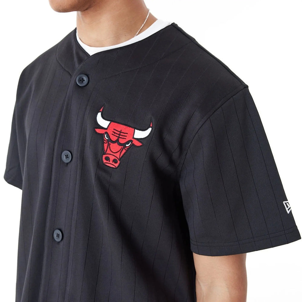 NBA Team Logo Jersey Chicago Bulls Black/Red - LOKK