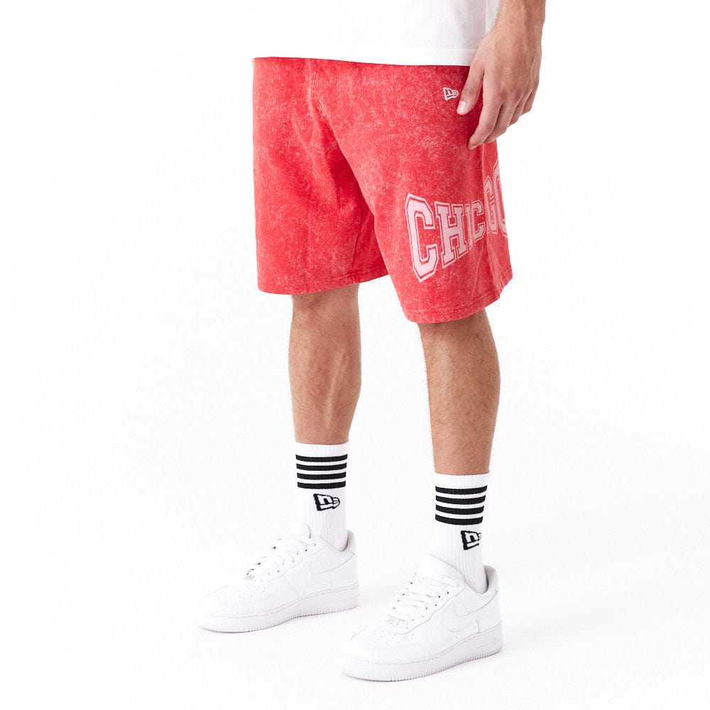 NBA Washed Shorts Chicago Bulls Red