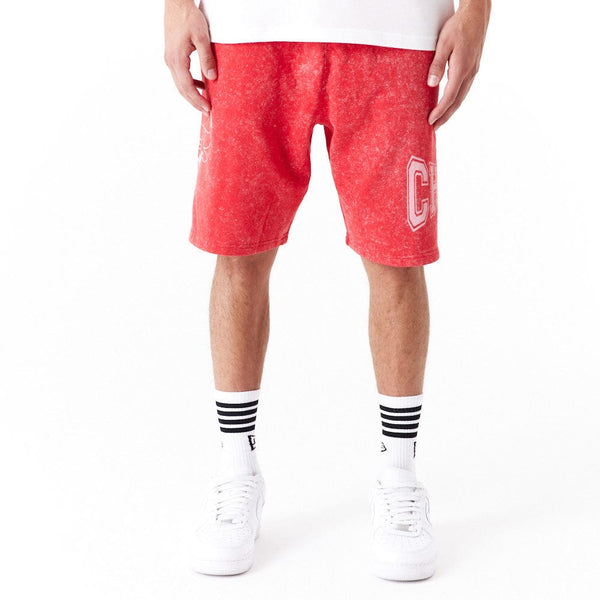 NBA Washed Shorts Chicago Bulls Red