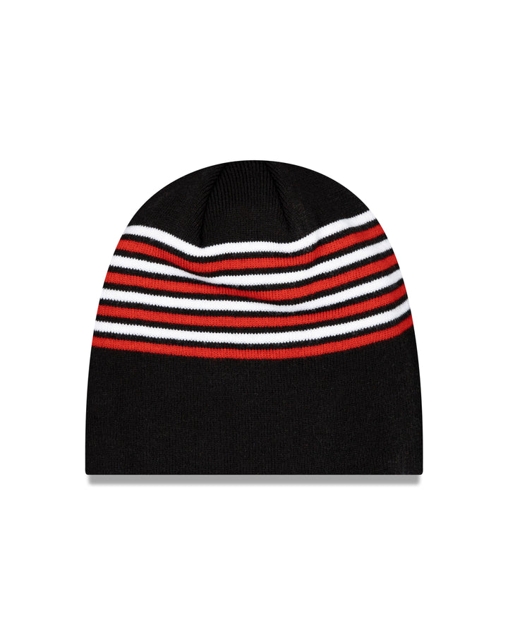 Stripe Skull Beanie Manchester United FC  Black/Scarlet