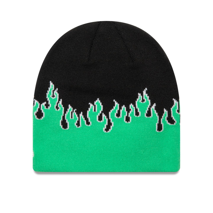 Flame Skull Knit New Era Island Green