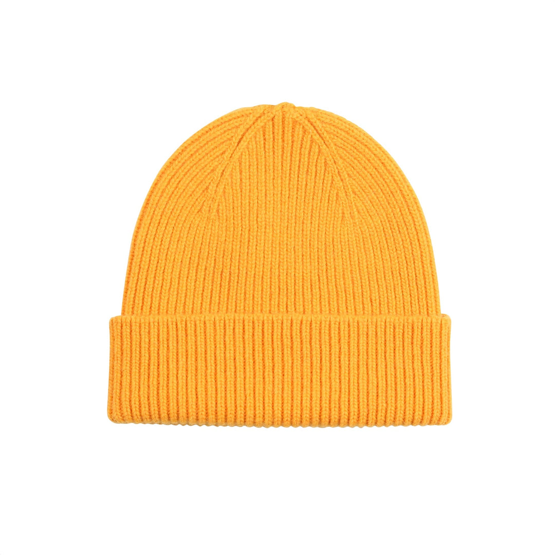 Merino Wool Beanie Burned Yellow - LOKK