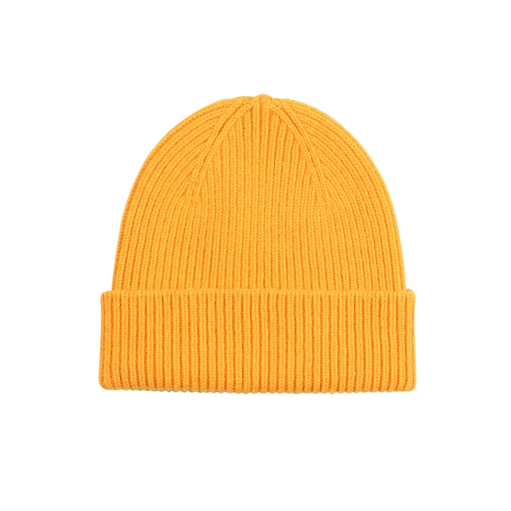 Merino Wool Beanie Burned Yellow - LOKK