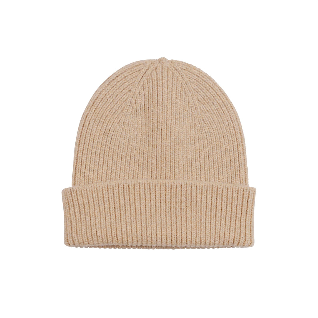 Merino Wool Beanie Honey Beige - LOKK