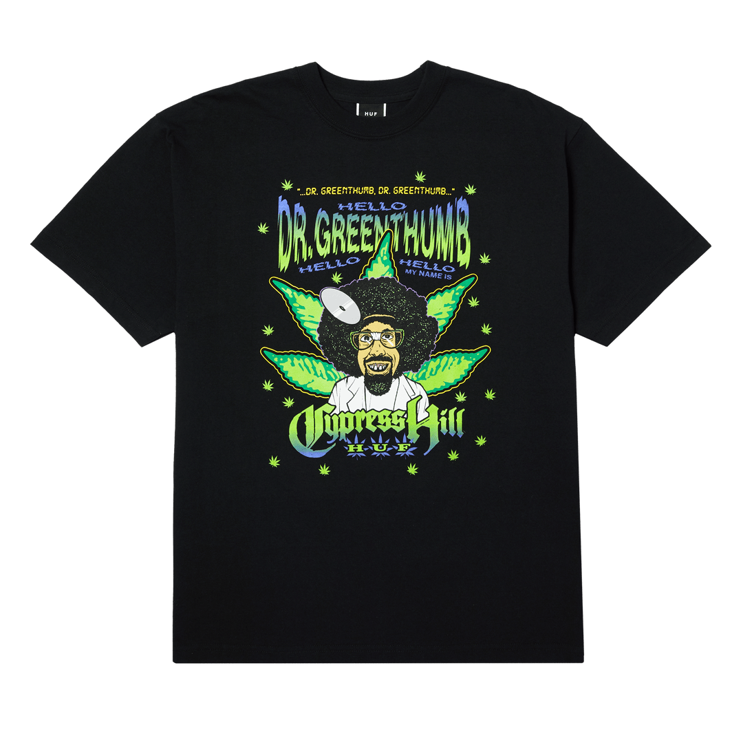 Dr Greenthumb S/S Tee Black - LOKK