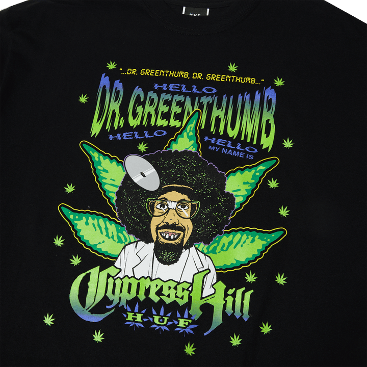 Dr Greenthumb S/S Tee Black - LOKK