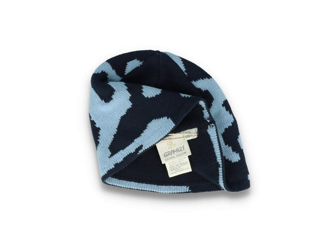 Gramicci Burly Running Man Beanie Splatter Blue