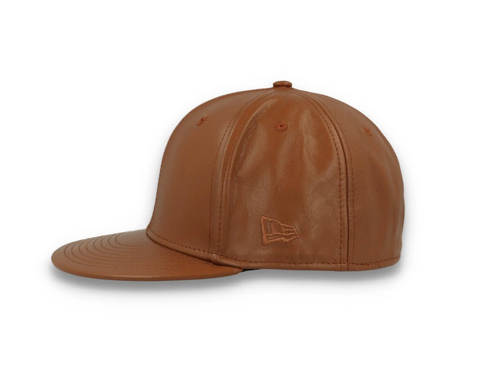 59FIFTY Leather New Era Tan - LOKK