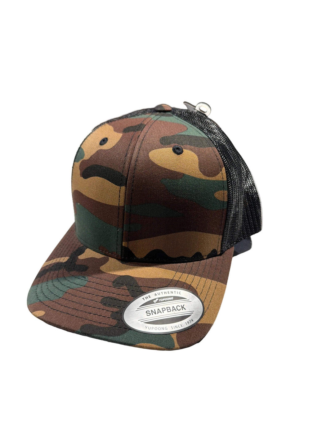 Camo Trucker Cap Retro Woodland Camo/Black 6606 Yupoong