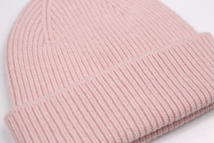 Merino Wool Beanie Faded Pink - LOKK