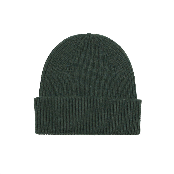 Merino Wool Beanie Hunter Green - LOKK