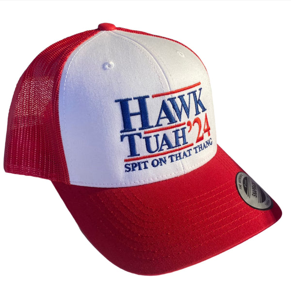 Hawk Tuah 24 - Retro Trucker Cap Red/White