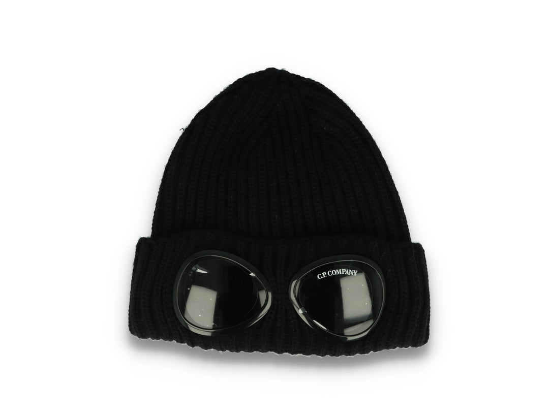 C.P. Company Goggle Beanie Merino Wool Total Eclipse - LOKK