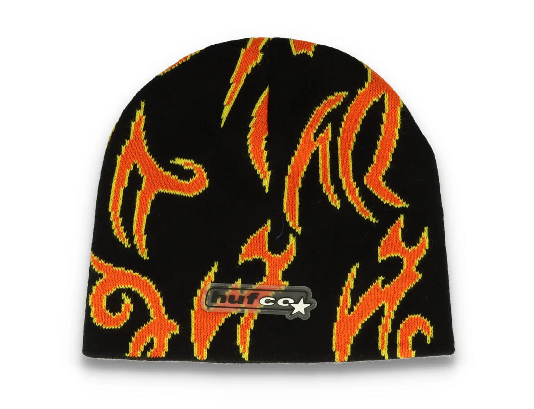 Tribal Beanie Black/Orange - LOKK