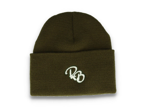 LOKK X RADIO BORGEN Cuff Beanie Olive Green/White - LOKK