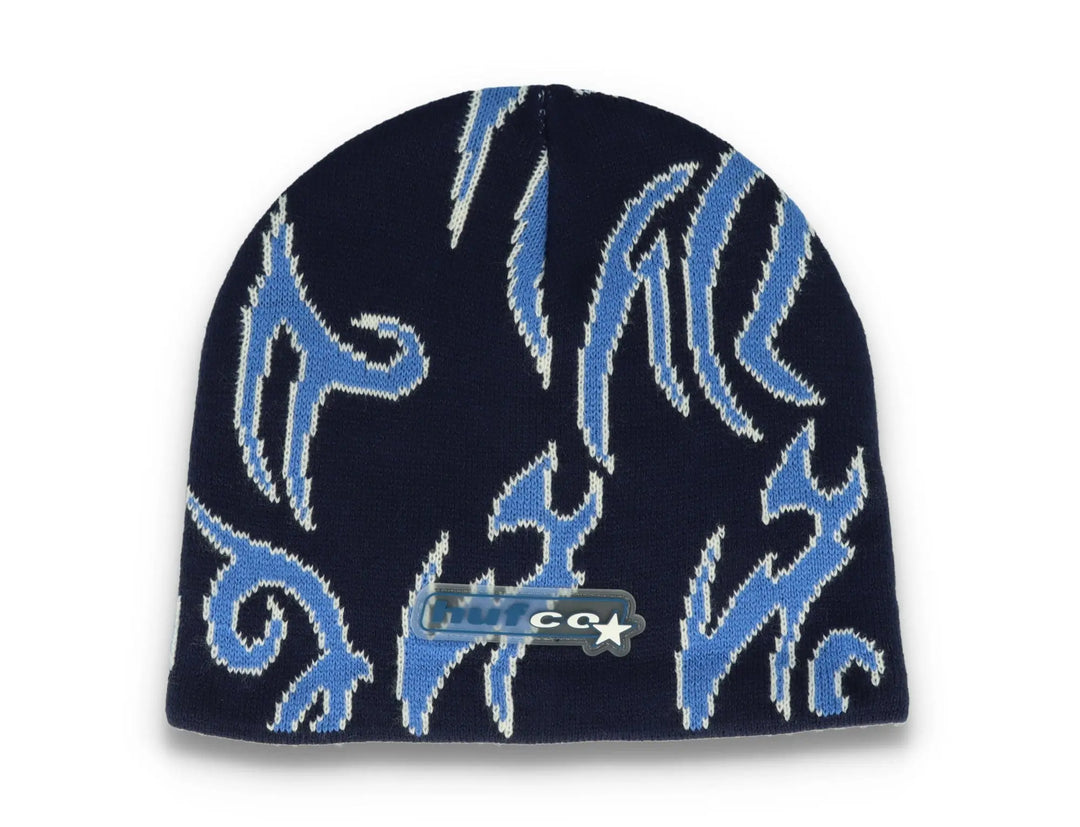 Tribal Beanie Black/Blue - LOKK