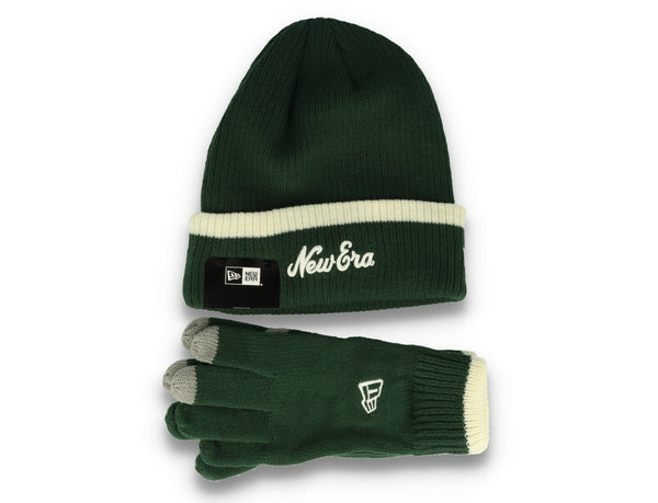 New Era Script Beanie and Gloves Set - LOKK