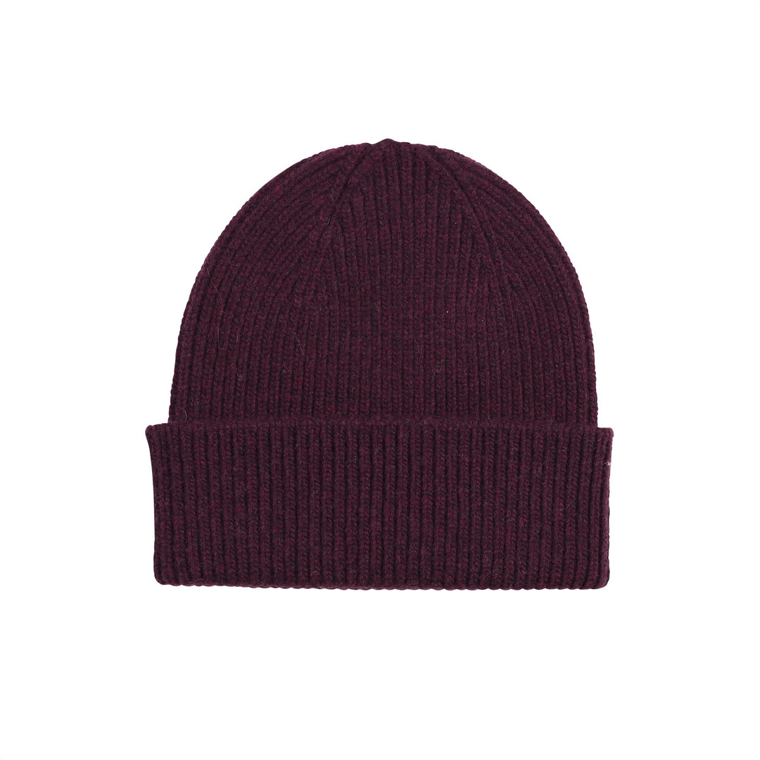 Merino Wool Beanie Oxblood Red - LOKK