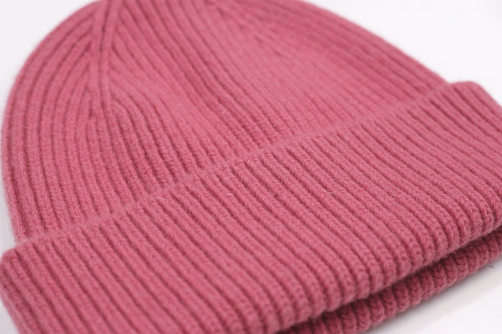 Merino Wool Beanie Raspberry Pink - LOKK