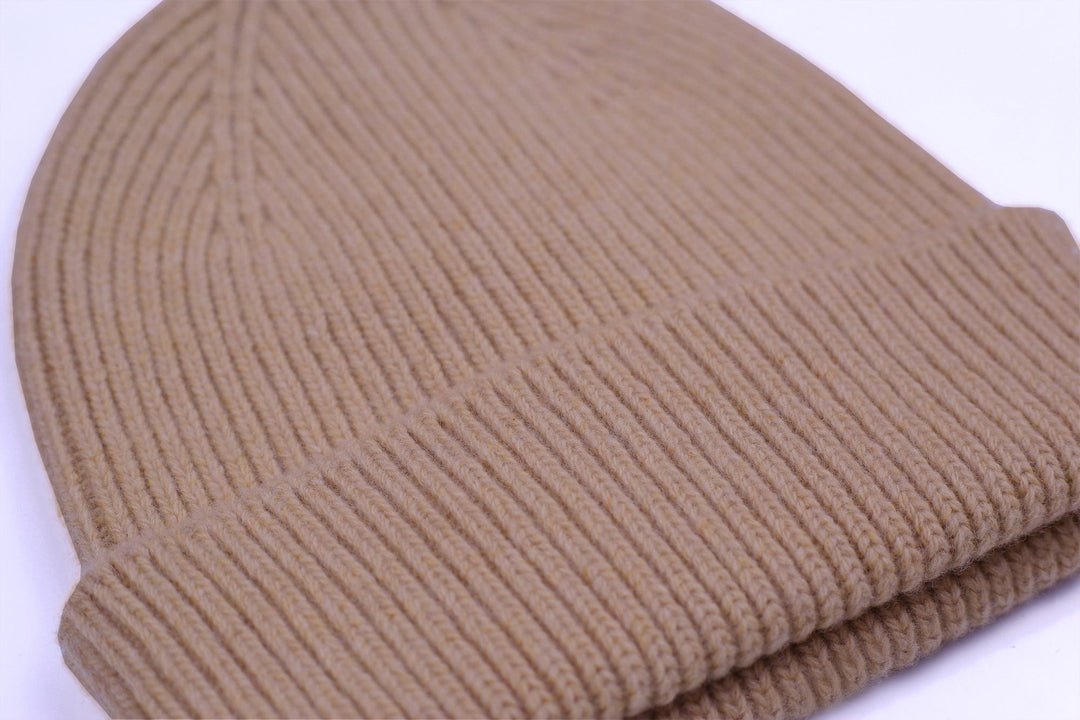 Merino Wool Beanie Sahara Camel - LOKK