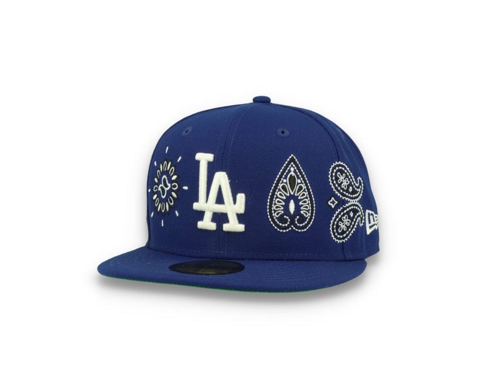59FIFTY MLB All Over Print Paisley Los Angeles Dodgers Team/White - LOKK
