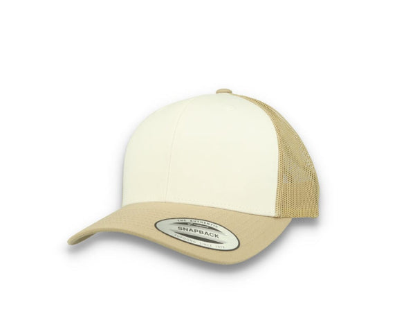 Retro Trucker Dark Khaki/White/Khaki Flexfit 6606CF