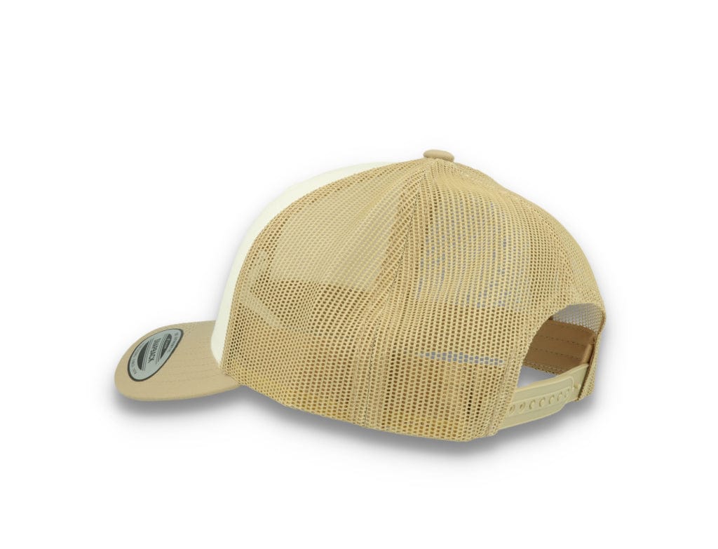 Retro Trucker Dark Khaki/White/Khaki Flexfit 6606CF