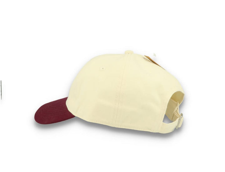 Contrast Peak Leisure Cap Natural/Burgundy