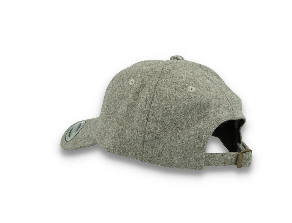 Low Profile Melton Wool Dad Cap Flexfit 6245MW Heather Grey - LOKK