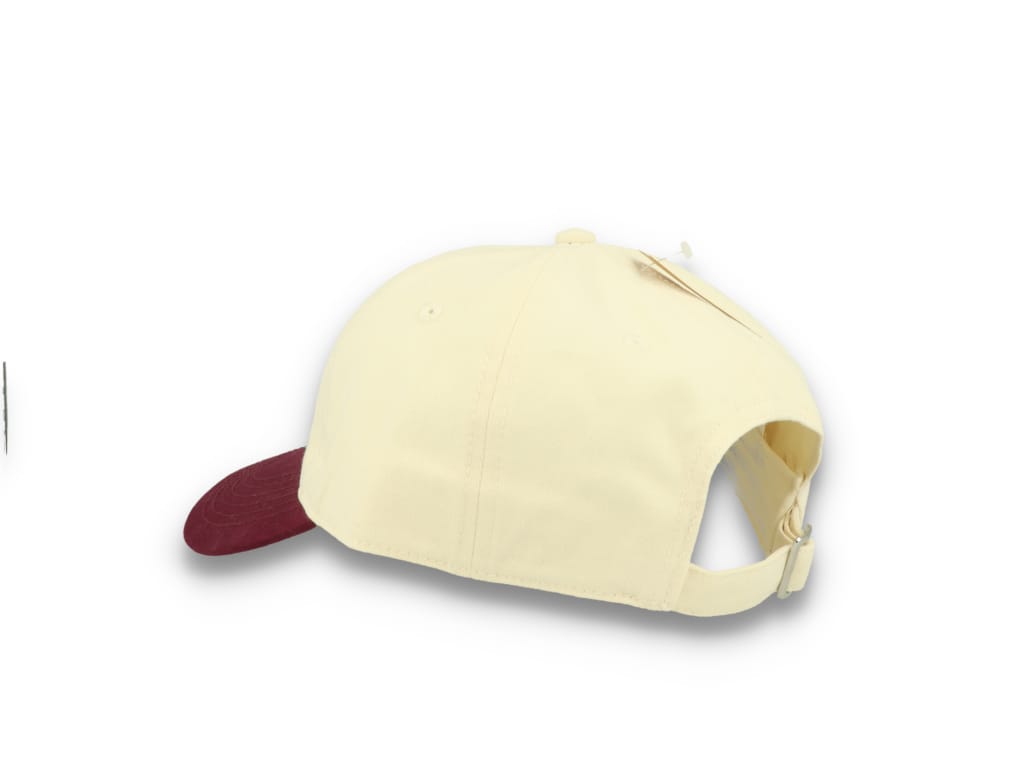 Contrast Peak Leisure Cap Natural/Burgundy