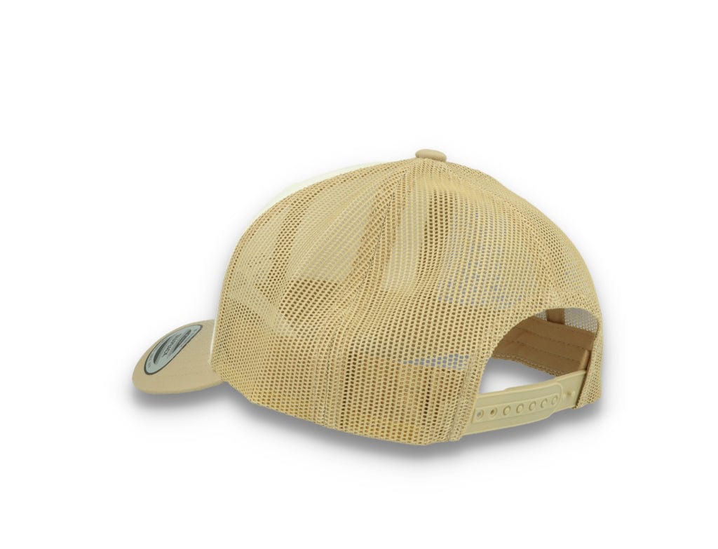 Retro Trucker Dark Khaki/White/Khaki Flexfit 6606CF