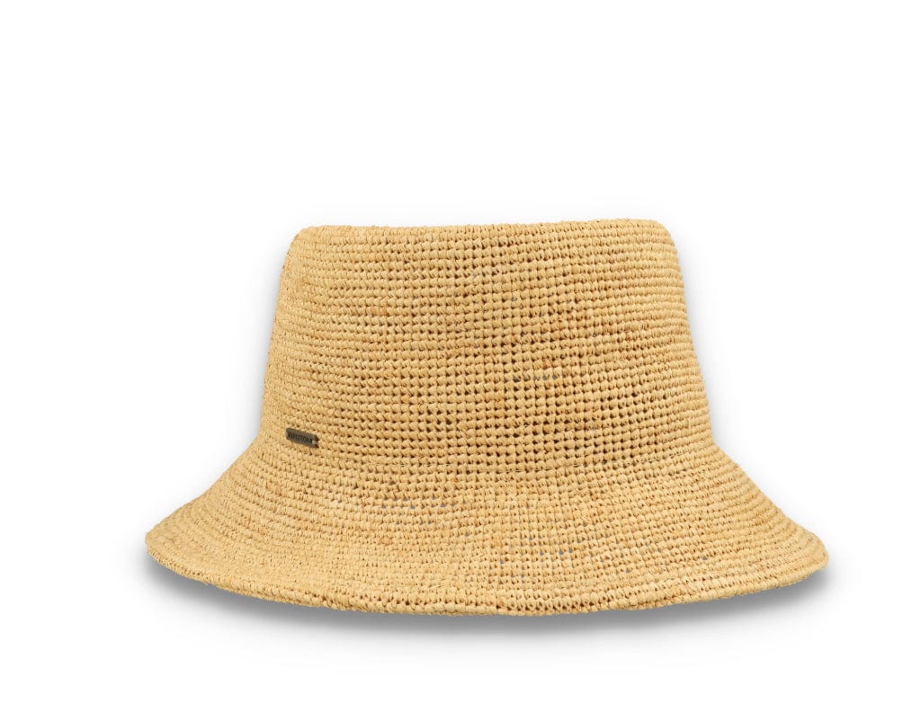 Ellee Straw Bucket Hat Tan