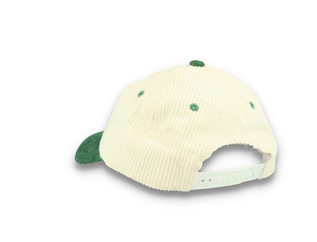 Legalise Marinara Corduroy Cap Ecru/Forest - LOKK