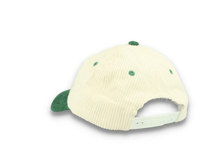 Legalise Marinara Corduroy Cap Ecru/Forest - LOKK