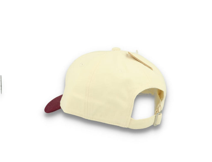 Contrast Peak Leisure Cap Natural/Burgundy