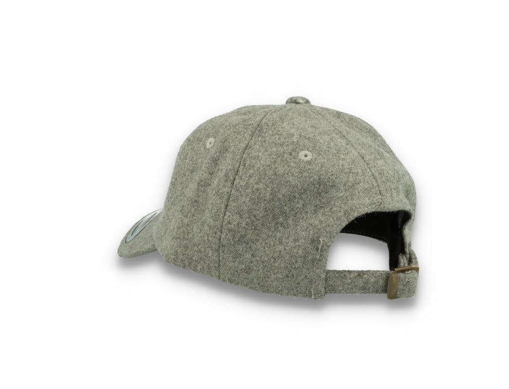 Low Profile Melton Wool Dad Cap Flexfit 6245MW Heather Grey - LOKK