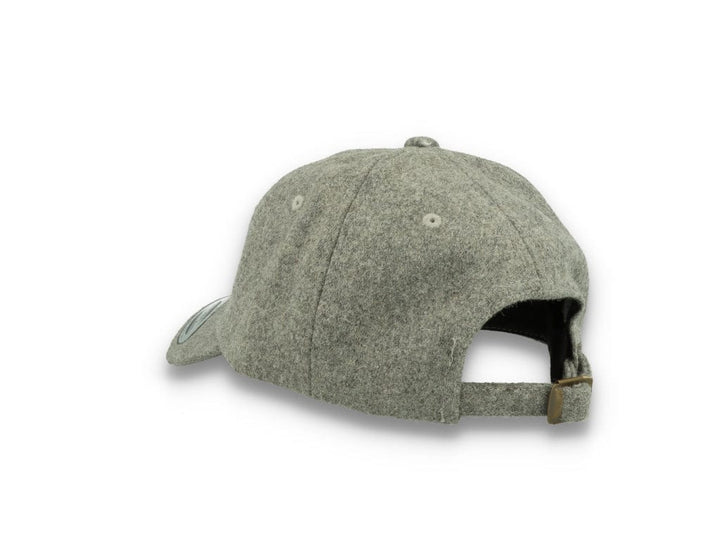 Low Profile Melton Wool Dad Cap Flexfit 6245MW Heather Grey - LOKK