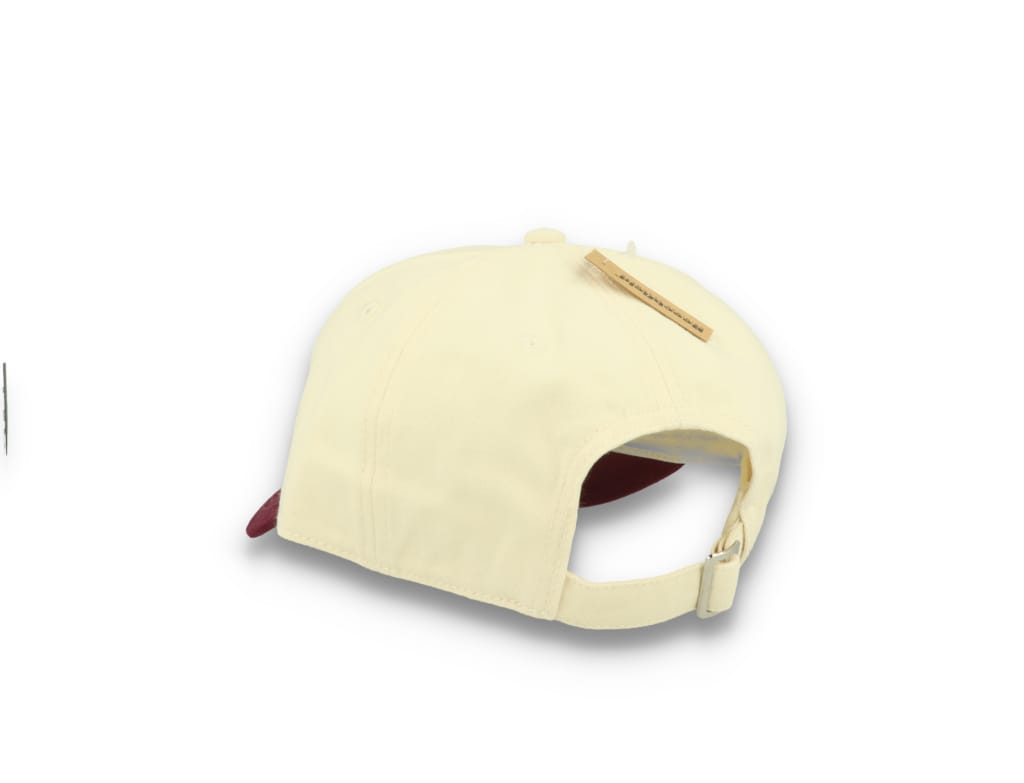Contrast Peak Leisure Cap Natural/Burgundy