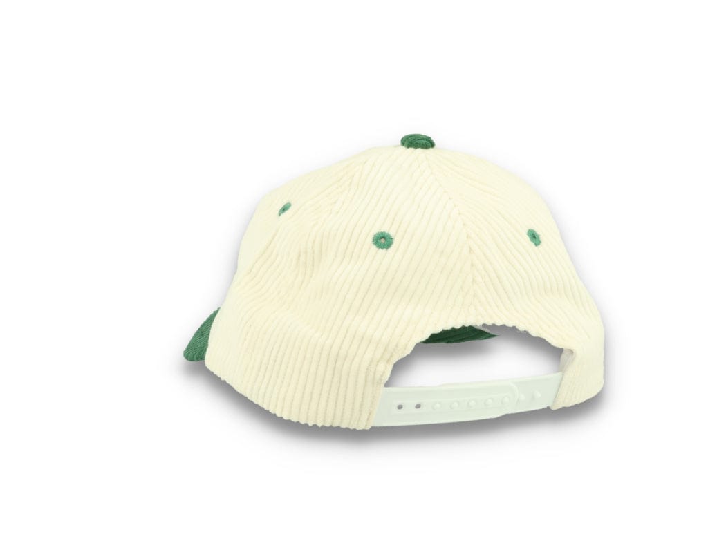 Legalise Marinara Corduroy Cap Ecru/Forest - LOKK