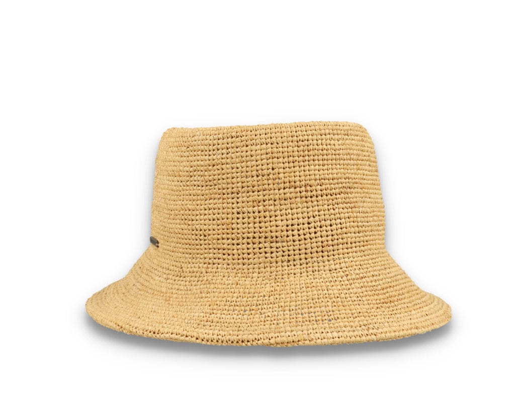 Ellee Straw Bucket Hat Tan