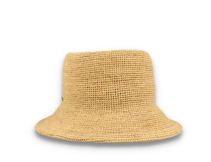 Ellee Straw Bucket Hat Tan