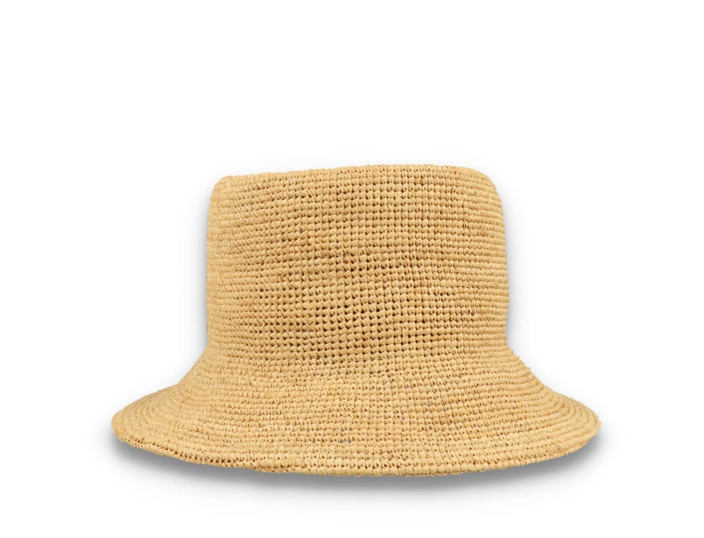 Ellee Straw Bucket Hat Tan