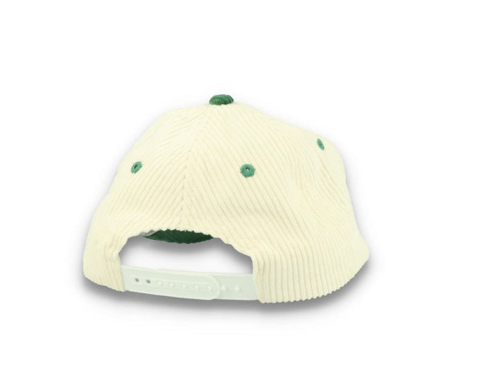 Legalise Marinara Corduroy Cap Ecru/Forest - LOKK